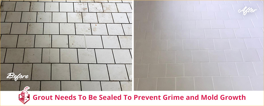 Grout Needs to Be Cleaned and Sealed to Prevent Grime and Mold Growth