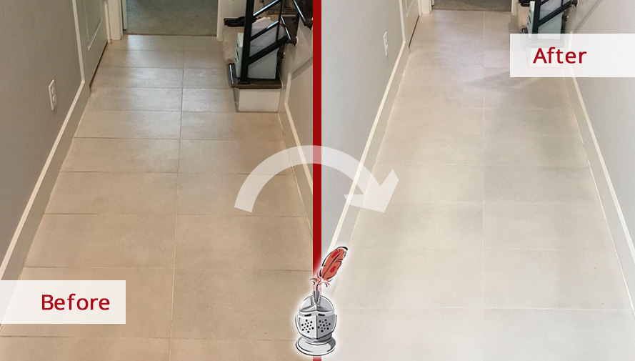 These Floors Were Restored after a Grout Cleaning Job Done in Houston