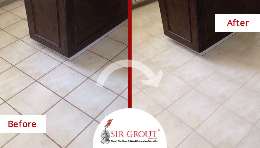 This Beautiful Grout Sealing Job Revitalizes Customer's Kitchen and Bathroom in Sugar Land