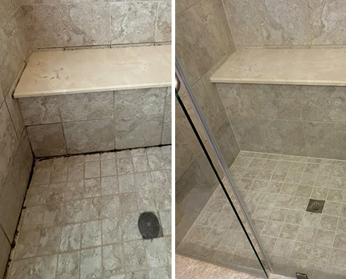 Shower Restored by Our Tile and Grout Cleaners in Houston, TX