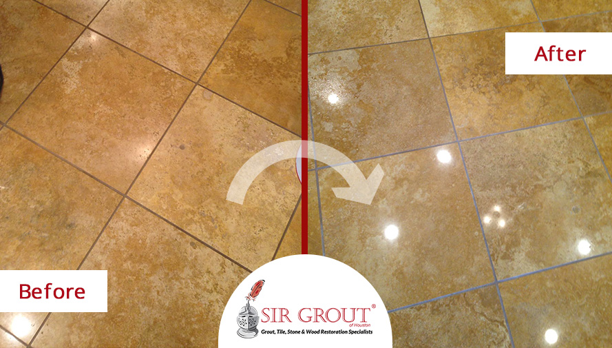 A Stone Polishing Service In Houston Tx Helped This Marble Floor