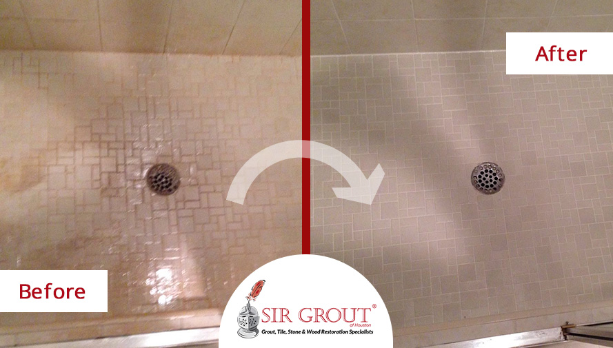 See How a Complete Grout Cleaning Service Helped This Home in Sugar Land, Texas, Recover Its Former Glow Before and After Picture of a Grout Cleaning in Sugar Land, TX
