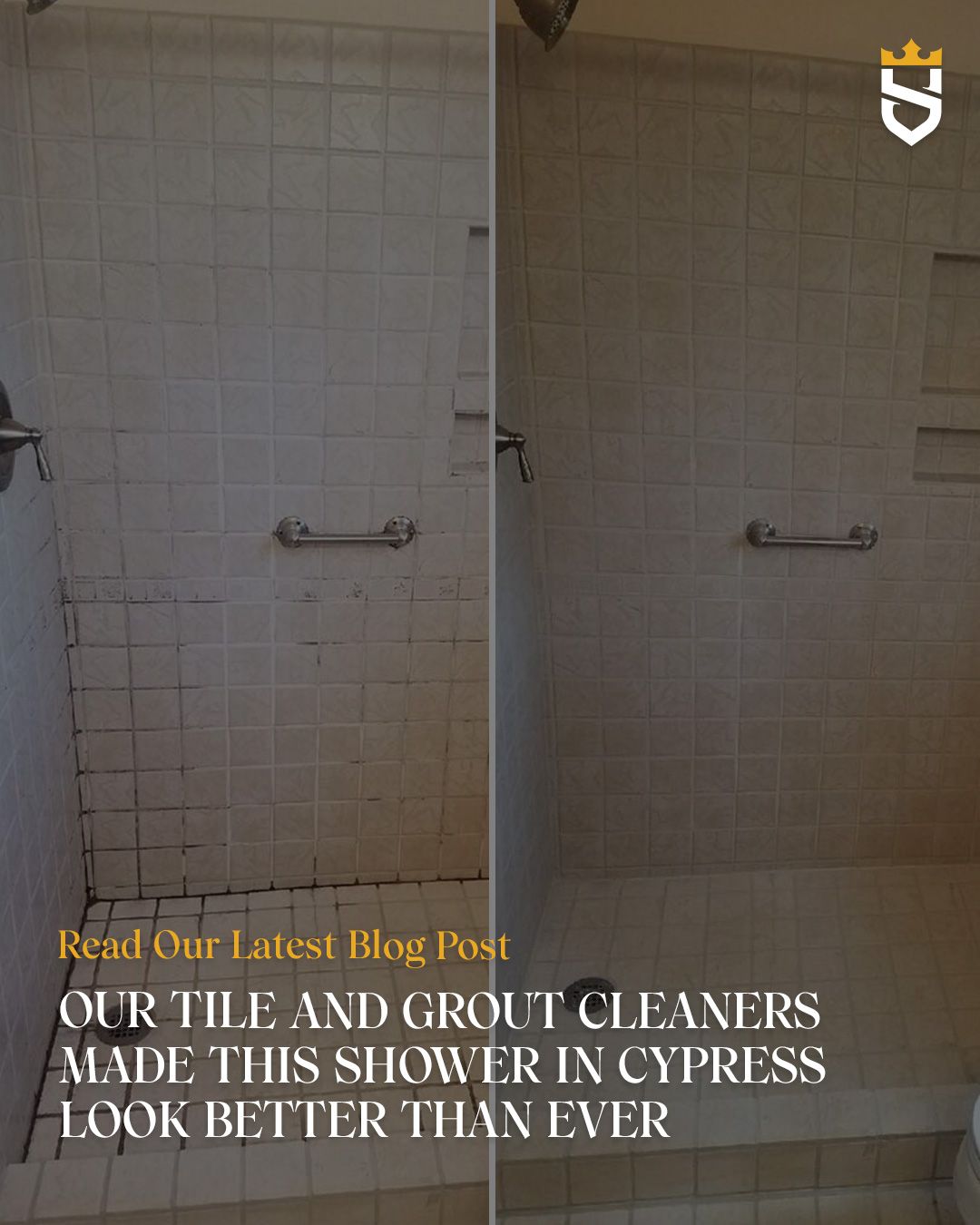 Our Tile and Grout Cleaners Made This Shower in Cypress Look Better than Ever