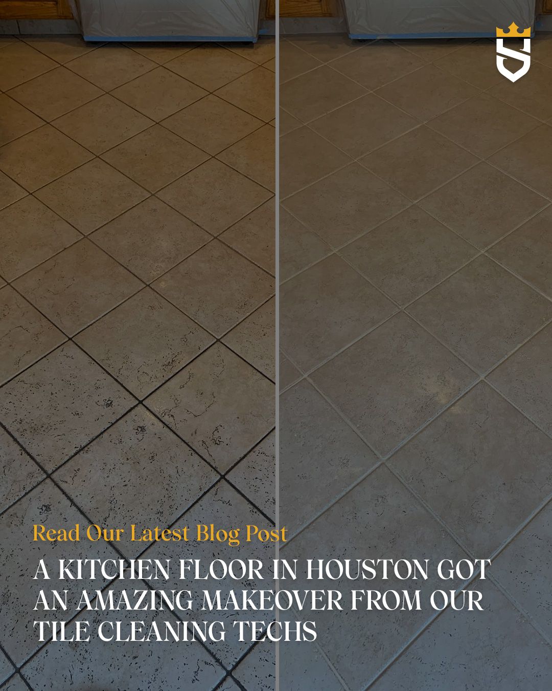 A Kitchen Floor in Houston Got an Amazing Makeover from Our Tile Cleaning Techs