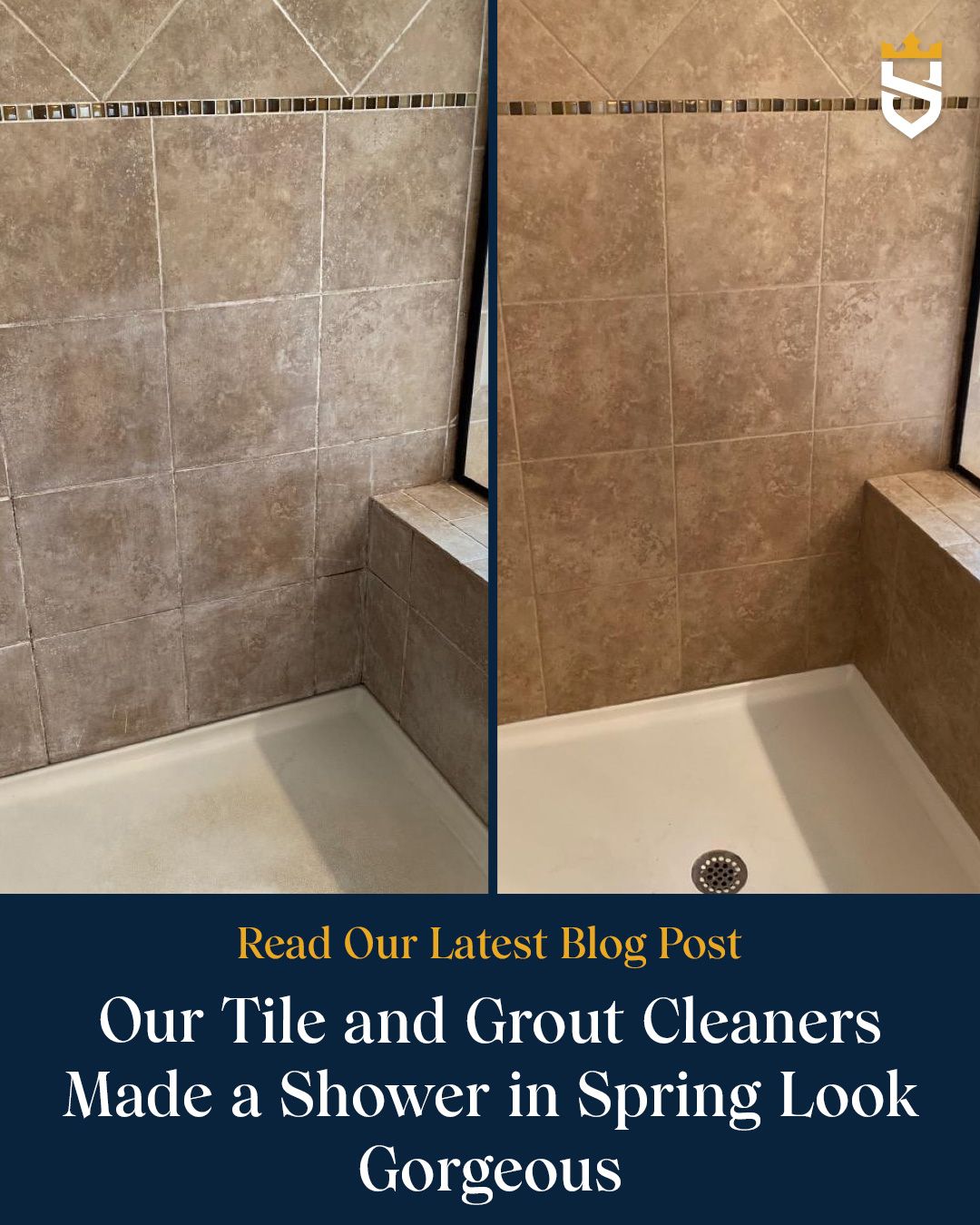 Our Tile and Grout Cleaners Made a Shower in Spring Look Gorgeous