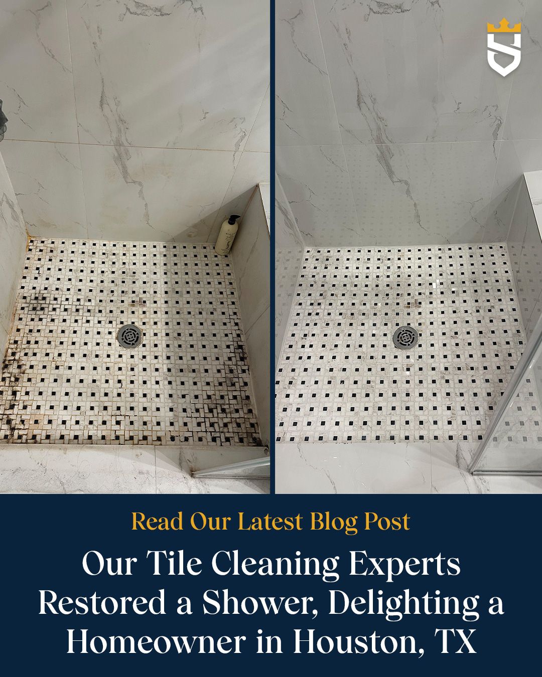 Our Tile Cleaning Experts Restored a Shower, Delighting a Homeowner in Houston, TX