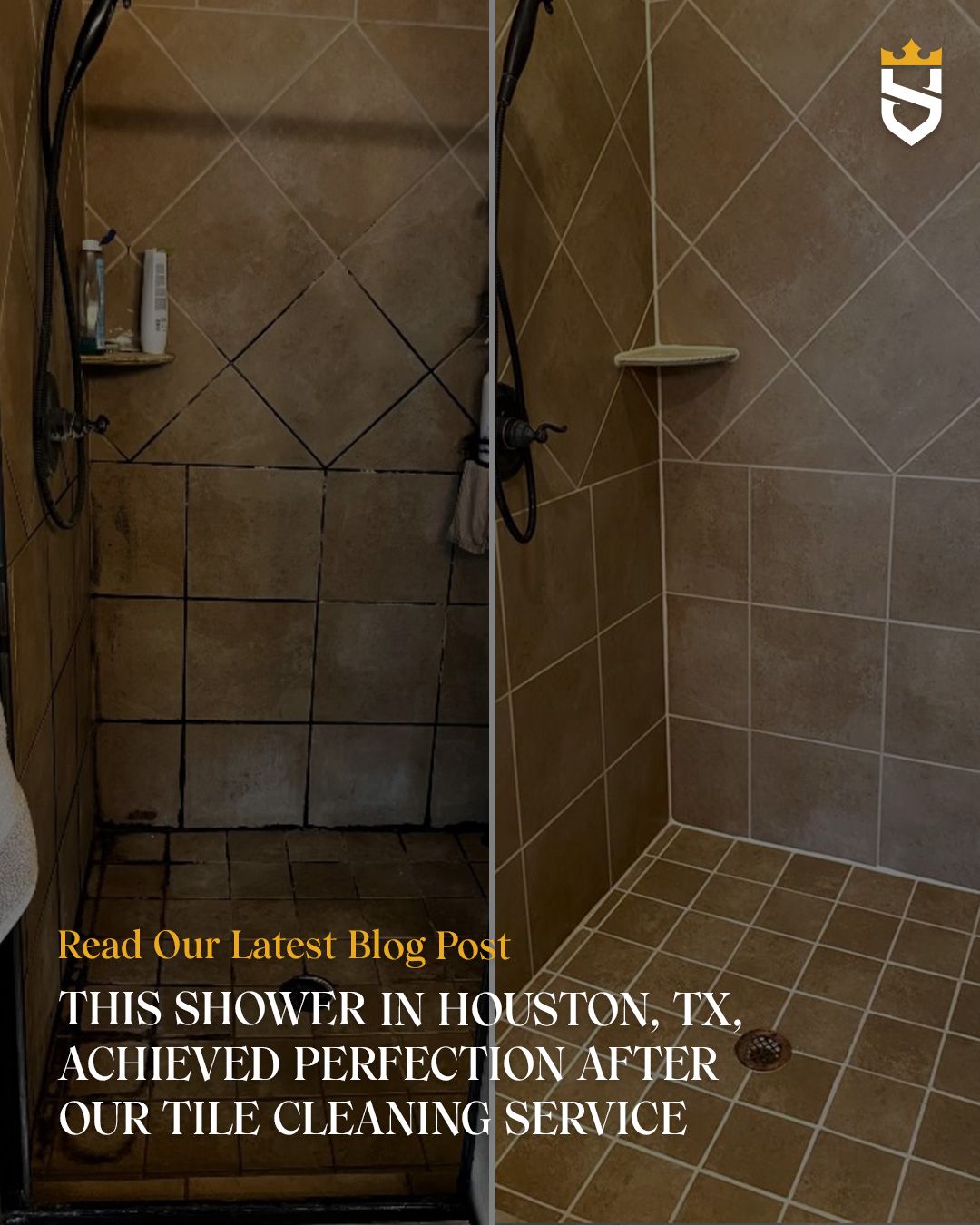 This Shower in Houston, TX, Achieved Perfection After Our Tile Cleaning Service